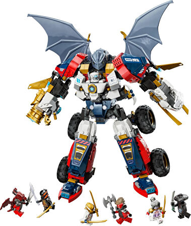 Lego Ninjago Zane’In Ultra Kombo Mech’I 71834-9 Yaş Ve Üzeri Çocuklar Için Araba, Jet Ve Ejderha İçe