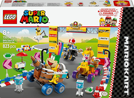 Lego Super Mario: Mario Kart – Baby Peach Ve Grand Prix Seti 72036, 8 Yaş Ve Üzeri Erkek Ve Kız Çocu