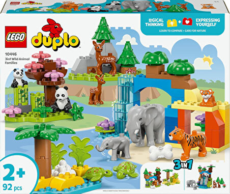 Lego Duplo Kasabası 3’Ü 1 Arada Vahşi Hayvan Aileleri 10446-2 Yaş Ve Üzeri Çocuklar Için Eğitici Ve 