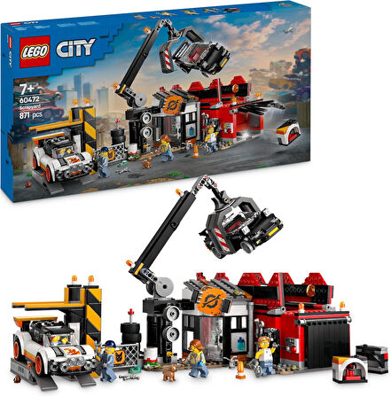 Lego City Hurdalık Ve Arabalar 60472-7 Yaş Ve Üzeri Çocuklar Için Yaratıcı Oyuncak Yapım Seti, Doğum