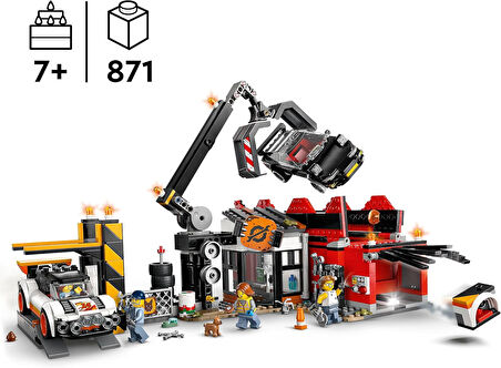 Lego City Hurdalık Ve Arabalar 60472-7 Yaş Ve Üzeri Çocuklar Için Yaratıcı Oyuncak Yapım Seti, Doğum