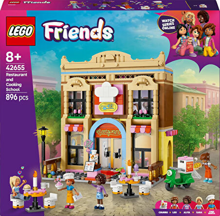 Lego Friends Restoran Ve Aşçılık Okulu 42655-8 Yaş Ve Üzeri Erkek Ve Kız Çocukları Için Mini Bebek İ