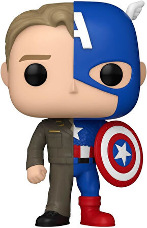 Funko Pop! Marvel: Split - Kaptan Amerika/Steve Rogers
