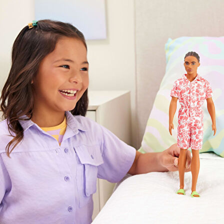 Barbie® Yakışıklı Ken Bebekler (Fashionistas) - Pembe Beyaz Takımlı, 3Y+, Hyt99