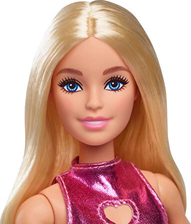 Barbie® Büyüleyici Parti Bebekleri - Pembe Metalik Elbiseli Sarışın, 3Y+, Hyt88