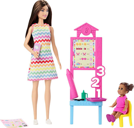 Barbie Kariyer Bebeği Öğretmen Jcr76