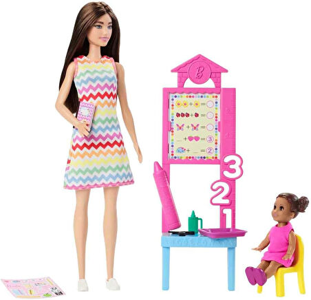 Barbie Kariyer Bebeği Öğretmen Jcr76