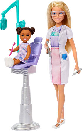 Barbie® Bakım Temalı Kariyer Oyun Setleri - Diş Hekimi Bebek, 3Y+, Jcr74