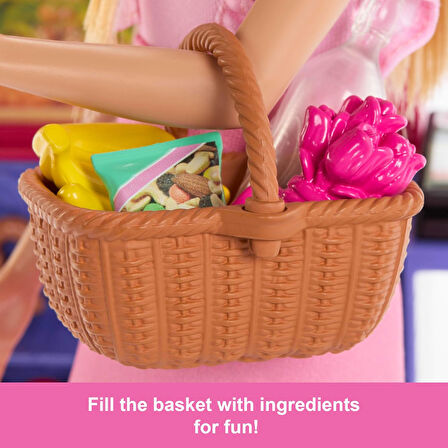 Barbie And Teresa Recipe For Friendship™ Malibu Markette™ Bebek Ve Oyun Seti, 3Y+, Jct05