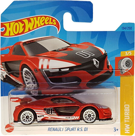 Hot Wheels - Renault Sport R.S. 01 - Hw Turbo 3/5 - Hkj38 - Short Card - Kırmızı - Mattel 2023