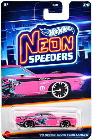 Hot Wheels Neon Yarışçılar Hlh72-70 Dodge Hemi Challenger Jby98