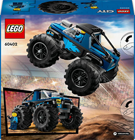 Lego City Mavi Canavar Kamyon 60402-5 Yaş Ve Üzeri Çocuklar Için Kamyonet İçeren Yaratıcı Oyuncak Ya