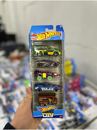 Hot Wheels 5 Li Set Cıty Serisi,074299018060Police