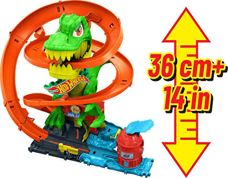 Hot Wheels® T-Rex Ve İtfaiye İstasyonu Oyun Seti, 4Y+, Jbm73