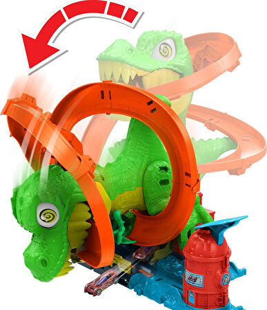 Hot Wheels® T-Rex Ve İtfaiye İstasyonu Oyun Seti, 4Y+, Jbm73