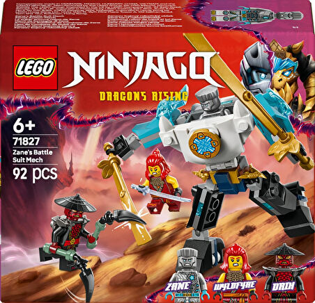 Lego Ninjago Zane’In Savaş Zırhı Mech’I 71827-6 Yaş Ve Üzeri Çocuklar Için 3 Minifigürlü Yaratıcı Oy