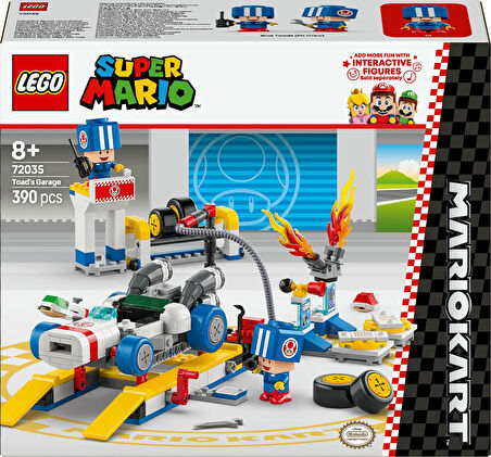 Lego Super Mario: Mario Kart – Toad’Un Garajı 72035, 8 Yaş Ve Üzeri Erkek Ve Kız Çocukları İçin, 2 M