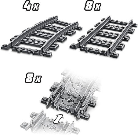 Lego City Raylar 60205 -5 Yaş Ve Üzeri Çocuklar Için City Setleriyle Uyumlu Yaratıcı Oyuncak Yapım S