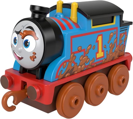 Thomas&Friends-Thomas Ve Arkadaşları Küçük Tekli Trenler (Sür Bırak) Çamurlu Thomas Hhn35