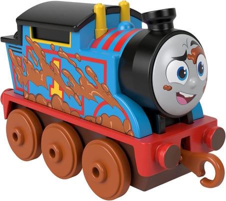 Thomas&Friends-Thomas Ve Arkadaşları Küçük Tekli Trenler (Sür Bırak) Çamurlu Thomas Hhn35