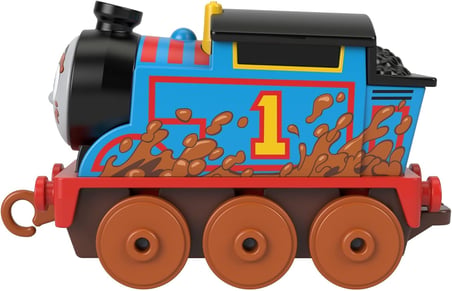 Thomas&Friends-Thomas Ve Arkadaşları Küçük Tekli Trenler (Sür Bırak) Çamurlu Thomas Hhn35