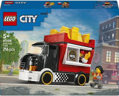 Lego City Patates Kızartması Kamyonu 60488 – 5 Yaş Ve Üzeri Çocuklar Için Satıcı Ve Müşteri Minifigü