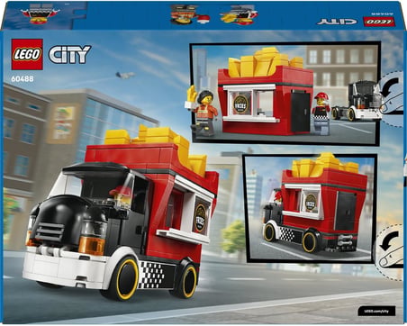 Lego City Patates Kızartması Kamyonu 60488 – 5 Yaş Ve Üzeri Çocuklar Için Satıcı Ve Müşteri Minifigü