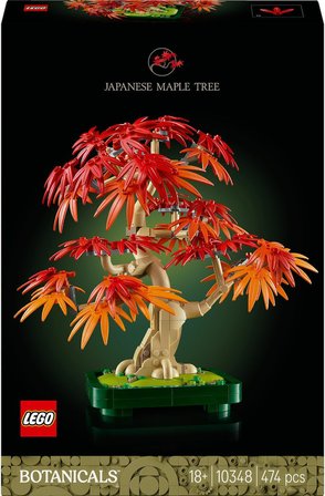 Lego Botanicals Japon Kırmızı Akçaağaç Bonsai Ağacı 10348 - Kırmızı Ve Kehribar Sarısı Yapraklara Sa