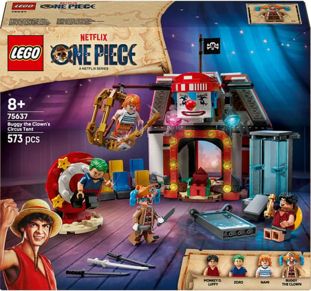 Lego One Piece Palyaço Buggy'Nin Sirk Çadırı 75637 – 8 Yaş Ve Üzeri Anime Ve Korsan Severler Için Re