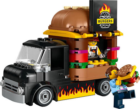 Lego City Hamburger Kamyonu 60404-5 Yaş Ve Üzeri Için Yaratıcı Oyuncak Yapım Seti (194 Parça)