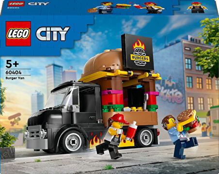 Lego City Hamburger Kamyonu 60404-5 Yaş Ve Üzeri Için Yaratıcı Oyuncak Yapım Seti (194 Parça)