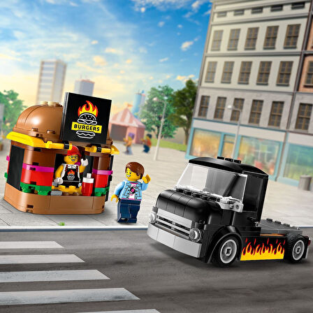 Lego City Hamburger Kamyonu 60404-5 Yaş Ve Üzeri Için Yaratıcı Oyuncak Yapım Seti (194 Parça)