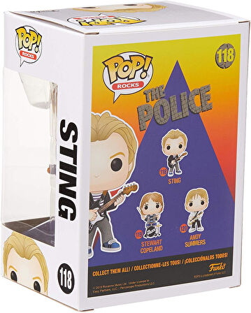 Funko 40087 Pop! Vinyl: Musik: The Police - Sting Sammelbares Spielzeug, Mehrfarben