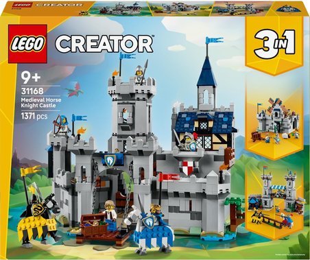 Lego Creator 3'Ü 1 Arada Orta Çağ Atlı Şövalye Kalesi 31168-9 Yaş Ve Üzeri Çocuklar Için Hem Cirit S