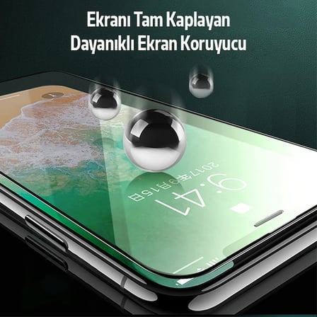 ALLY İPhone 11 -XR Anti -Blue Green Light Göz Korumalı Tempered Full Ekran Koruyucu-(5775)