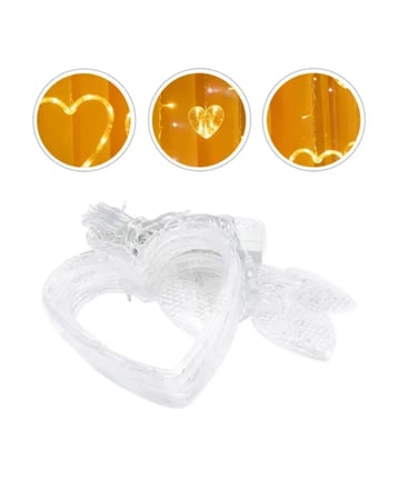 LED Kalp Neon Lamba Dekoratif Romantik Gece ve Ortam Işığı