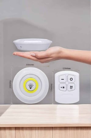 Led Lamba 'lü Uzaktan Kumandalı Yapışkanlı Beyaz Işık