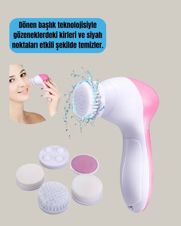 Çok Fonksiyonlu Elektrikli Yüz Bakım Fırçası