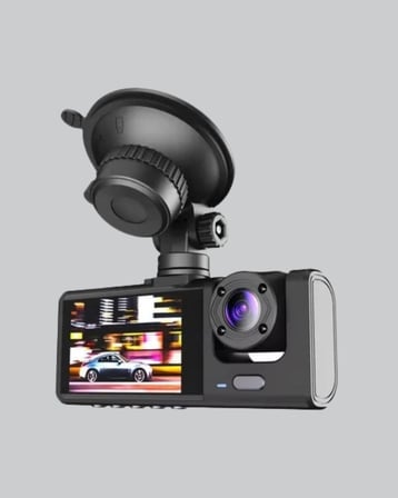 Üç Kameralı Araç DVR Full HD Gece Görüşlü ve  inç IPS Ekranlı