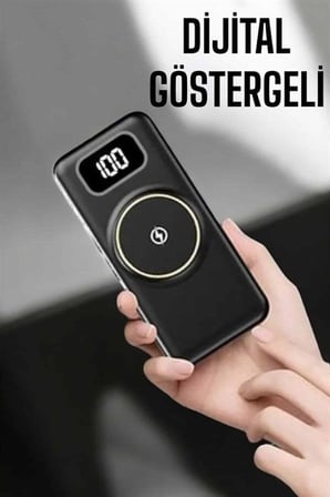 Powerbank Taşınabilir . Mah Hızlı Şarj Dijital Göstergeli