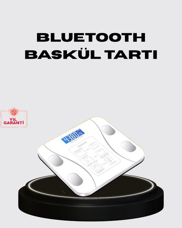 Akıllı Dijital Baskül – Bluetooth Bağlantılı 8 Ölçüm Verili Akıllı Vücut Analiz Tartısı