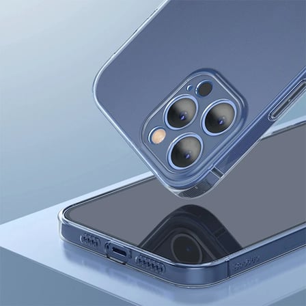 Baseus Simple Case İPhone  Pro Max . İnce Şeffaf Silikon Kılıf-()