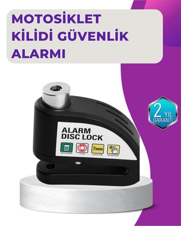dB Alarm Disk Kilidi Motosiklet Scooter Bisiklet Güvenlik