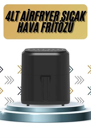 L Airfryer Hazneli Hava Fritözü Yağsız Fritöz Taşınabilir Fırın İşlevi Gören Pratik