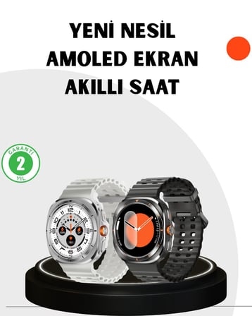 Modern Akıllı Saat Kablosuz Şarj Sosyal Medya Bildirimli