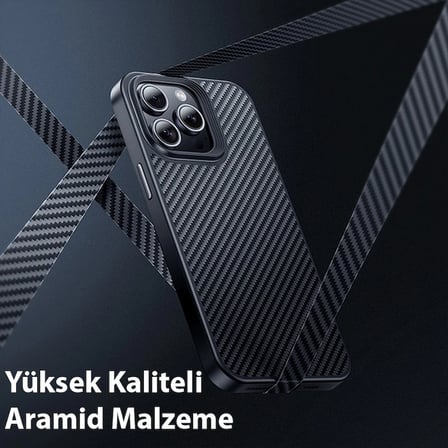 Hoco iPhone 15 Pro Max AS7 Kevlar Kılıf Manyetik Magsafeli Telefon Kılıfı-(5775)