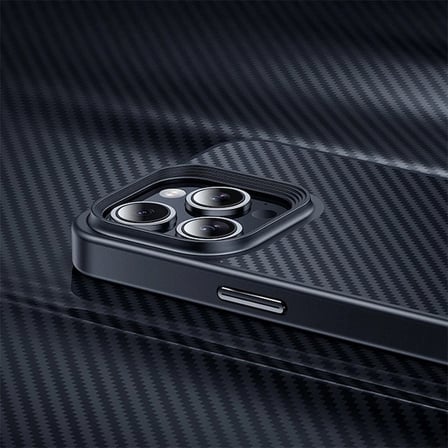 Hoco iPhone 15 Pro Max AS7 Kevlar Kılıf Manyetik Magsafeli Telefon Kılıfı-(5775)