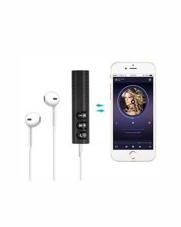 Bluetooth . Ses Alıcısı | .mm Girişli Hoparlör & Kulaklıklar İçin Kablosuz Dönüştürücü