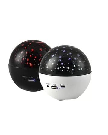 Yıldız Projektör Gece Lambası Müzikli Fişli Çocuk Odası Aydınlatması