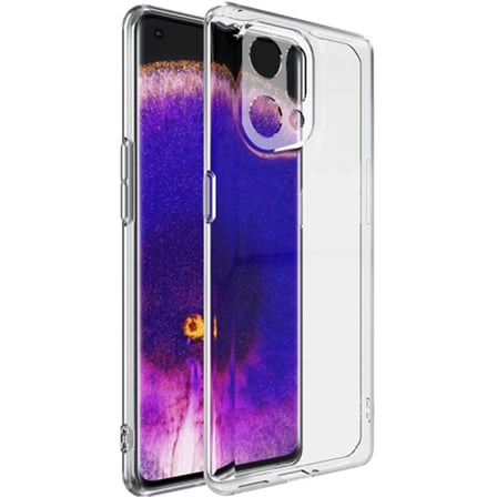 Ally OPPO Find X Kılıf Kamera Korumalı Ultra İnce Şeffaf Silikon Kılıf-()